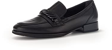 Gabor Damen Slipper, Frauen Slip On,Moderate Mehrweite (G),College Schuhe,Businessschuhe,Mokassins,Halbschuhe,schwarz (Uni),38 EU / 5 UK