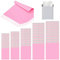 50 Stück Versandtüten für Kleidung 5 Größen,Rosa Versandbeutel,Opake Kuriertasche Versandtaschen Verpackungsbeutel Plastik mit Selbstklebeverschluss,Pakettaschen Poly Kunststoffbeutel für Textilien