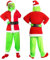 XehCaol 7 Pcs Grinch Kostüm Erwachsene Mit Maske,Grün Großes Monster Kostüm,Weihnachtsmann Kostüm Nzüge Outfits Halloween Costume Props (L, green costume adult)