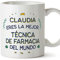 MUGFFINS Tazas Personalizadas para TÉCNICA DE FARMACIA mujer - En Español - Mejor del Mundo - 11 oz / 330 ml - Regalo Personalizable original y divertido