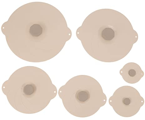 6 Pack Silicone Lids,Reusable Microwave Covers for Food Storage,Heat Resistant Silicone Lids, Silicone Bowl Lids Set Sealing Leakproof Silicone Suction Lids Pot Cover for Pots Pans Bowl