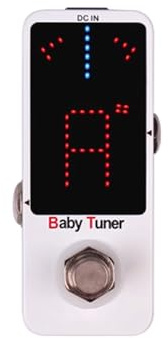 UDACA Tuner Pedal with LED Indicator Light, Precise Tuning, Single Block Design, Sturdy, Durable, and Easy to Carry