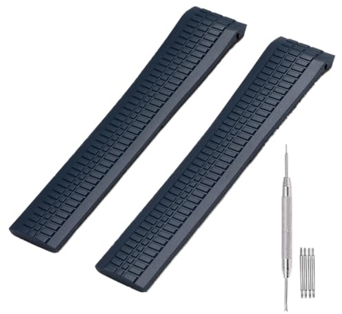 Adwoa Silikon-Gummi-Uhrenarmband Ersatz für Patek Aquanaut Philippe – 21 mm Uhrenarmband kompatibel mit PP 5164A 5167A