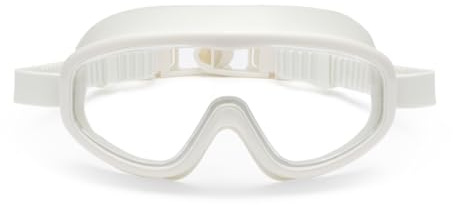 Petites Pommes Hans Schwimmbrille, Kinder 3-8 Jahre | Silikon, Anti-Beschlag Weitwinkel, Haarschonende Schnalle, Baumwollbeutel, Retro-Design