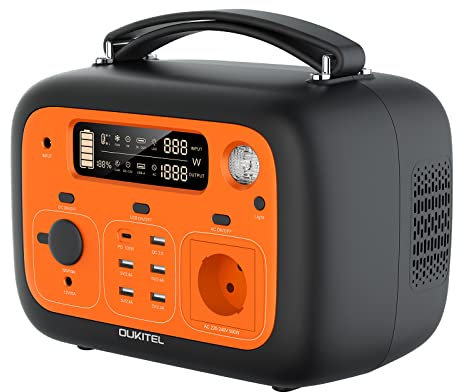 COMETX P501E - Planta de energía portátil de 505 WH, potencia del generador solar, 500 W, onda sinusoidal pura, para casa, exterior, camping, emergencia, batería de respaldo