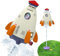 Foreverup Outdoor Water Rocket Toys,11 inch Water Rocket Outdoor Sprinkler Toy,Water Pressure Lift Sprinkler Toy for Summer Garden Water Play,for Ages 3+ Boys Girls Gift,White
