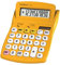 Lexibook - FRUITIES® Tischrechner mit neigbarem Display, 10-stellig, Grund- und erweiterte Funktionen, Große Tasten, Solar- und Batteriebetrieb, Gelb, C210D