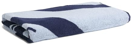 Möve Beach Blume Strandtuch 80 x 200 cm aus 100% Baumwolle, deep sea/Aquamarine