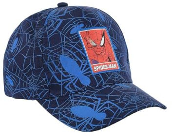 Marvel Spider-Man Baseball Kappe für Jungen, Linsenförmiges Design Kinder Sommermütze, Geschenk für Jungen | Blau