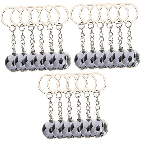ibasenice 18pièces Porte-clé De Football Décorations De Accessoires Ludiques Pour Amateurs De Football Design Créatif Et Pratique Pour Joueurs De Soccer