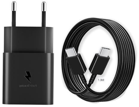 15W (USB Typ-C) (1 schwarz Ladegerät+1-teilig 1.9M Ladekabel) Ladegerät 2A/5V 1.67A/9VUSB Stecker USB Netzteil USB Ladestecker USB Netzstecker USB Adapter Kompatibel mit iPhone Samsung Xiaomi Huawei