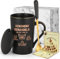 Joymaking 40. Geburtstag Geschenke für Frauen Kaffee Tasse Geburtstagsgeschenke mit Spruch Schonend behandeln Das gute Stück ist 40, Lustige Geschenkidee Geburtstag zum 40. Frauen, 400ml Schwarz
