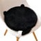 Luxetoys Runde Weiche Kissen Niedliche Tier Sitzkissen mit Herausnehmbaren 40cm Memory-Schaum Stuhlkissen für Stühle und Autositze (Schwarze Katze)