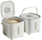 Rice cereal dispenser, flour storage box, 20 catties large capacity rice storage bucket, kitchen food storage container with handle for rice flour cereal