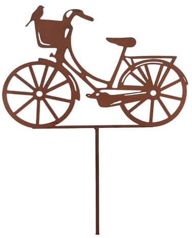 Gartenstecker Fahrrad 110cm rost Gartendeko Blumenstecker Roststecker Bike Hollandrad Stecker Rad Garten