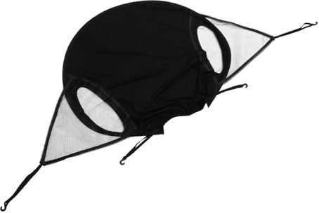 JOINPAYA Parasol Para Cochecito De y Cortavientos Sombrilla Protección Uv Accesorio Práctico Para Paseos Color Negro