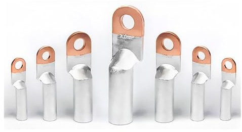 VWWJCCRO 10PCS Copper-Aluminum Terminal Wire Cable Lugs Wiring Connector Nose Power Fittings for Circuit Breaker 10-95mm2(DTL Series,95mm2)