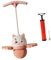 Oshhni Tiger-Pogo-Ball mit Griff und Ballpumpe, Pogo-Stick für Kinder, Übungs-Pogo-Stick für Körpertrainingsassistent, Rosa