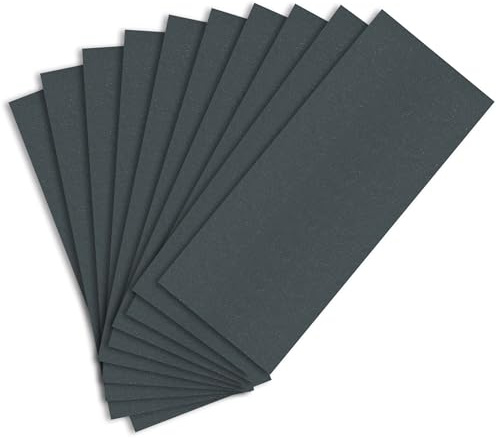 Sandphyrre Schleifpapier ，10 Stück Körnung 1000 Fein Sandpapier，Nass und Trocken für Auto, Metall，Holzmöbel，Stein，Lack，Glas Wasser Schmirgelpapier，9 x 3,6 Zoll