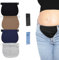 Thoquene 4 Stück Hosenerweiterung Schwangerschaft mit 2 Stück Verstellbarem Bund, Elastisch Hosenbunderweiterung, Verstellbar Bundverlängerung(schwarz, Blau, Khaki, Grau)