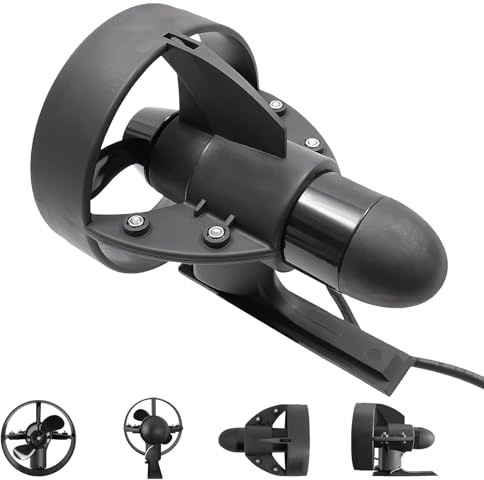 Unterwasser-Thrustermotor, 12 V, 216 W, Propeller, elektrische Flosse für Paddelboard, Surfbrett, Angelbrett, 3–4 km pro Stunde