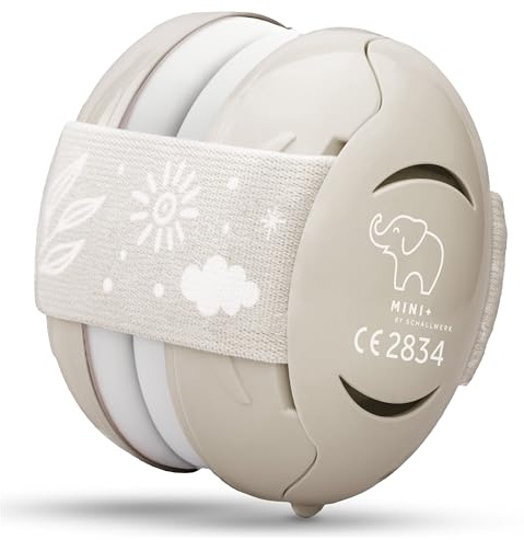 Schallwerk ® Mini+ Baby Ear Defenders 0-36 Months - Hearing protection for Kids & Babies - Baby Headphones, Noise Cancelling Headphones, Toddler Ear Defenders Age 2, 0-3 6-12 months