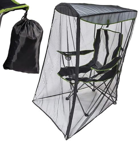 | Filet de chaise de camping d'extérieur robuste - Protection compacte imperméable et protection solaire pour jardin, camping, voyage, pêche, terrasse