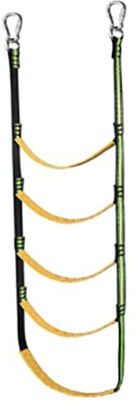 5-Step Boat Rope Ladder, Portable Marine Swim Ladder for Sailboat, Canoe & Water Activities