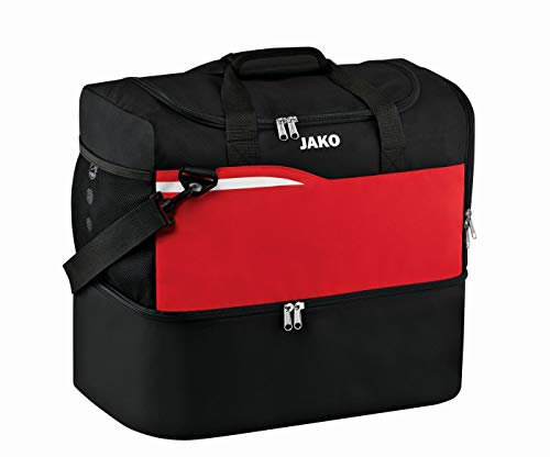 JAKO Kinder Competition 2.0 Sporttasche, schwarz/Rot, 45x30x42 cm