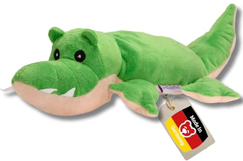 welliebellies® Wärmekuscheltier Krokodil groß 41cm für Mikrowelle Backofen