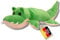 welliebellies® Wärmekuscheltier Krokodil groß 41cm für Mikrowelle Backofen