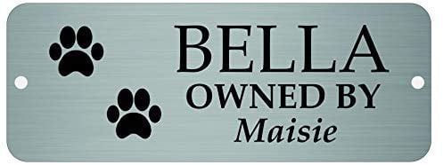 Maggie-mais Personalised kennel Door Sign, Dog Name Plate Plaque