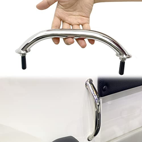 Boat 22,9 cm Edelstahl Griff Griff Griff Handlauf Griff Mehrzweck Marine Hardware poliert Spiegel mit Doppelendnieten, 1 Pcs