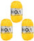 myboshi No.1-Wolle zum Häkeln und Stricken, Schnellstrickgarn, langlebige Mützenwolle, Mulesing-frei, 50g, Ll 55m Gelb (Löwenzahn) 3 Knäuel
