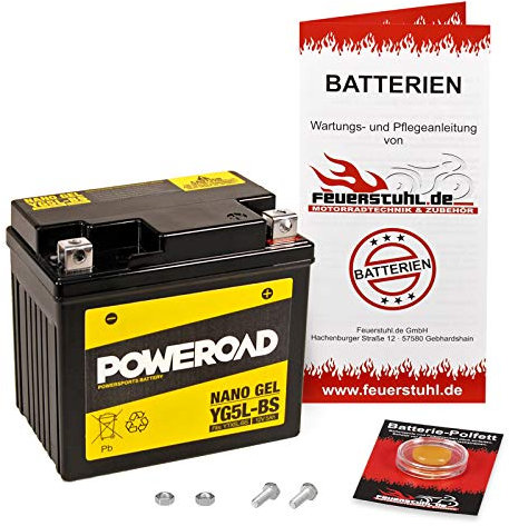 Gel-Batterie NSR 125 R (JC22) wartungsfrei, einbaufertig, startklar, inkl. 7,50€ Pfand