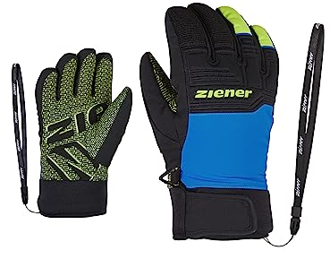 Ziener Kinder Ski-Handschuhe/Wintersport Wasserdicht Atmungsaktiv Trendig Primaloft LANUS AS, persian blue, 3