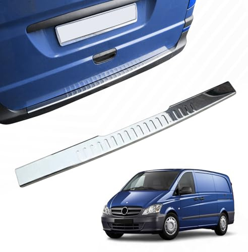 Stoßstangenschutz hinten für VITO VIANO | W639 | 2004-2014 Edelstahl verchromt Ladekantenschutz