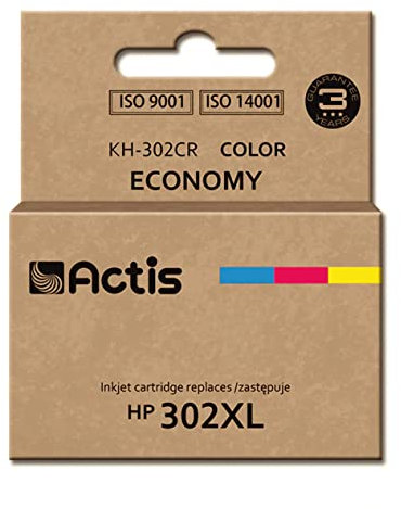 Actis Kh-302Cr Für Hp-Drucker, ersetzt Hp 302Xl F6U67Ae; Standard; 21 Ml; Farbe.
