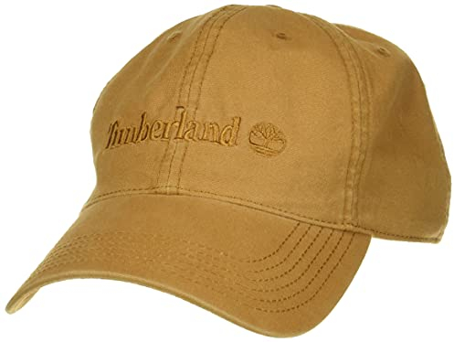 Timberland Herren Cotton Canvas Baseball Cap Verschluss, Weizenstiefel, Einheitsgröße