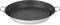 ROSSETTO Paella Sartén de inducción 38 cm, acero inoxidable 18/10, para 4-6 personas, sartén profesional de, antiadherente, sin PFOA, apta para inducción, color negro