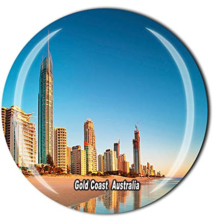 Gold Coast Australia Fridge Magnet Crystal Tourist Souvenir Gift Collection Refrigerator Magnetic Sticker