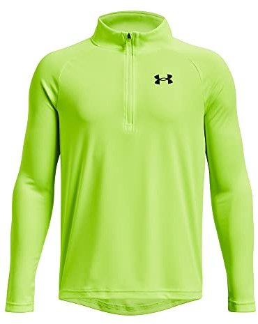 Under Armour UA Tech 2.0 1/2 Zip-Lime Surge // Schwarz