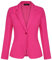 MINTLIMIT Blazer casual para mujer con bolsillos, cierre de un botón, manga larga, solapa con muescas, ajuste delgado, chaqueta de color liso, talla mini, para todas las estaciones, cintura delgada,