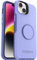 OtterBox Otter+Pop Hülle für iPhone 14 Plus, sturzsicher, schützende Hülle mit PopSockets PopGrip, 3X antimikrobieller Schutz, Lila