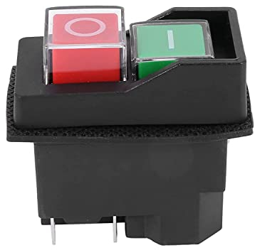 Gokelomg Interruptor de botón de presión magnética eléctrico impermeable 5 Kjd17 220-240 V bobinas imán arrancador eléctrica interruptor de seguridad