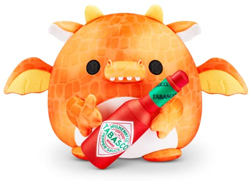 Snackles Serie 1 - Drache, Surprise Medium Plush, Ultra Soft Plüsch, kuschelig Squishy Comfort, 28 cm, Plüsch mit Lizenz Snack Brand Accessoire (Dragon)