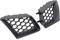 Oberer Grill für Frontstoßstange Links Rechts, Ersatz-Frontstoßstange, Oberer Haubengrill, Glänzend Schwarz, für Cordoba 6L 2002-2009