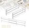 QINERSAW 2 PCS Separateur Tiroirs Reglable en Plastique 27.5-52cm Organisateur Diviseurs de Tiroir Réglable Organisateur Rangement Tiroir Bureau Organisateur pour Tiroir de Bureau