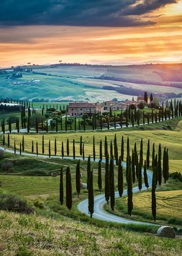 Ravensburger Puzzle, 17612 - Val d'Orcia, Toskana, Italien - 1000 Teile Puzzle für Erwachsene ab 14 Jahren