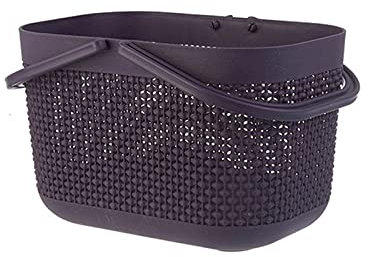 HEXEH Storage Baskets Multipurpose Portable Shopping Basket Large Plastic Picnic Bin Convenience Store Storage Organizer Laundry Basket Organizer Bin